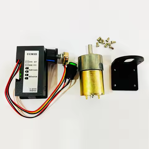JGB37-520 12V DC Gear Motor With Bracket & Speed Controller All Metal Gear Box Electric Motor 12V 20