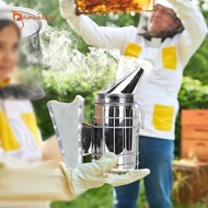[Gamchiano] Bee Hive Smoker with Heat Shield Fogging Machine Proessional Avoid Sting Manual Bee Smok