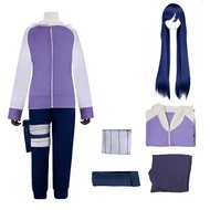Anime Hyuga Hinata Cosplay Costume Jacket Pants Outfits Halloween Party