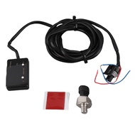 winnsg 1/8inch NPT Car Oil Pressure Guage System Tester 0-120PSI Digital Meter with Sensor Blue Ligh