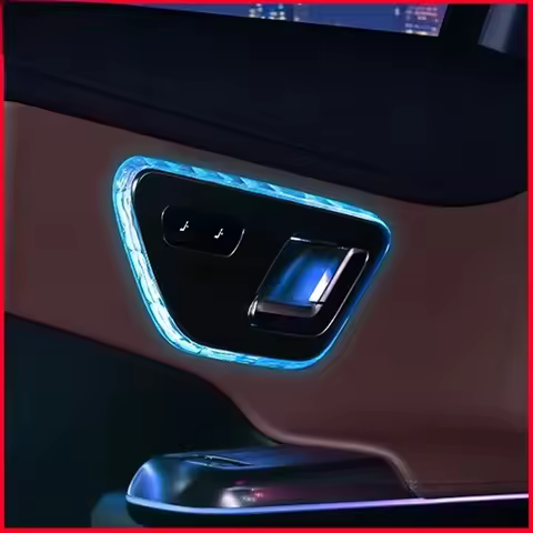 For Mercedes Benz S EQS EQE Class W233 Crystal Car Door Light Frame Decoration Sticker interior Modi