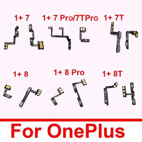 For Oneplus OnePlus 7 7T Pro 8 8T Pro On OFF Power Volume Flex Cale Switch Side Keys Flex Ribbon Rep