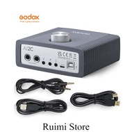 Godox AI2C 2-Ch High-Quality Audio Interface: 3.5/6.35mm Input, Perfect for Vloggers/Podcasters on S