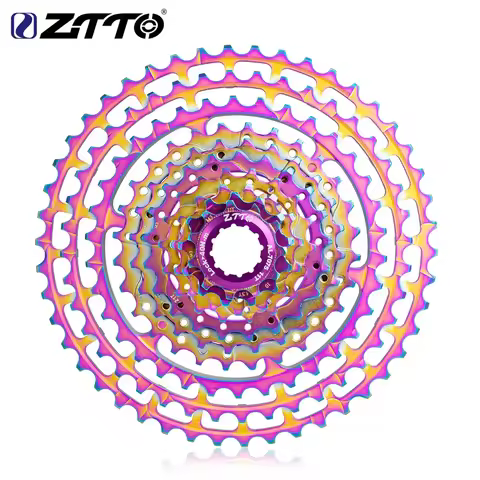 ZTTO Ultralight MTB Bike 10 Speed 11-46T SLR Cassette ULT Rainbow k7 Mountain Bike 10V 46T Freewheel