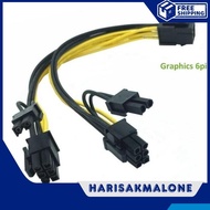 6 PIN PCIE TO DUAL 8 PIN PCIE ADAPTER CABLE (6+2) PCIE VGA CABLE