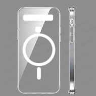 TCL 10 5G T790Y T790H Casing Clear Case Phone Case Cover Support Magnetic Wireless Charger with Hold