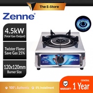Zenne 4.5kW Twister Single Burner Stainless Steel Gas Cooker | KGC12C (Gas Dapur Gas Stove 煤气灶 煤气炉 K