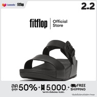 FITFLOP LULU COVERED-BUCKLE LEATHER รองเท้าแตะแบบรัดส้นผู้หญิง รุ่น HH1