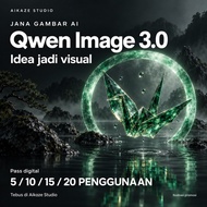 Qwen Image 3.0 Pass AI Image Jana Gambar | 5 10 15 20 Penggunaan Aikaze Studio