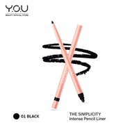 Y.O.U You The Simplicity Intense Pencil Liner (Eyeliner) Creamy Texture Easy To Write Completely Bla