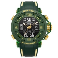 SMAEL | SMAEL Military Sports Watch Men Dual Display LED Electronic Quartz Clock Waterproof Digital 