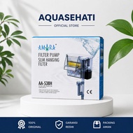AMARA Slim Hanging Filter AA-538H | HOB Aquarium 350L/H Energy Saving 5W Freshwater & Saltwater Aqua