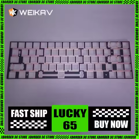 Weikav Lucky65 Keyboard Slotted Positioning Plate Fr4 Mechanical Keyboard Split Space Or Number 1 Or