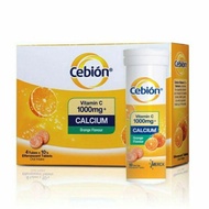 Cebion Vitamin C 1000mg with Calcium Effervescent (Orange Flavor) -10's- EXP : 04/24