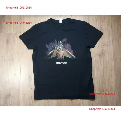 Men s HBO Max 2021 World Tour Promotional Black T Shirt medium vintage Washed Stylish designer cloth