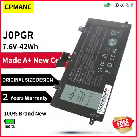 CPMANC J0PGR JOPGR Laptop Battery For Dell Latitude 5285 5290 T17G 1WND8 JOPGR X16TW T17G001 7.6V 42
