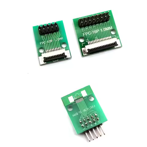 1PCS FPC/FFC flexible cable 1.0mm pitch adapter board to straight/Curved Pin 2.54mm 4p/6P/8P/10P/12P