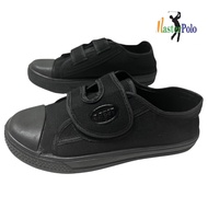 B.Best Kasut Sekolah Hitam Berlekat Single Sticky Strap Black School Shoes Size 27-36