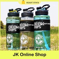 3000ml Large Capacity Sports Water Bottle BPA Free With Straw Handle Fitness GYM Bottle Food Grade P