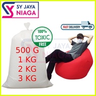 Bean Bag Sofa Refill Beads Filling Filler 500g 1kg 2kg 3kg Poly Styrofoam BallPolystyrene Biji Kabus