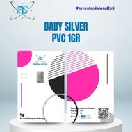 Baby Silver Press 1 Gram Fine Silver Bar Pure Original Silver Bar Silver 999