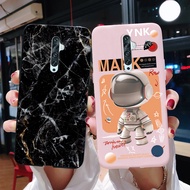 Black Astronaut Marble Phone Case OPPO Reno2 / Reno 2F 2Z / Reno2 Z / F Candy Color Soft Silicone Cover Case