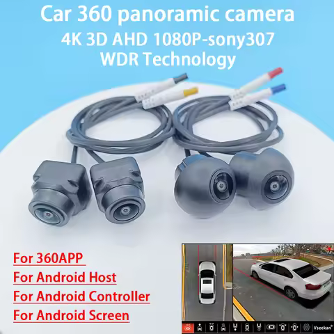 Car 360° panoramic system camera for Android multimedia screen with 360APP 3D AHD 1080P WDR SN307-60