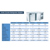 FRESH (Digital) Freezer Chiller 6' FWF1800-2 Door Under Counter Refrigerator Peti Sejuk Bawah Kaunte