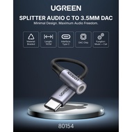 UGREEN Converter Splitter DAC USB Type C to Aux Female Jack 3.5 Audio Adapter Charging Audio Call 80