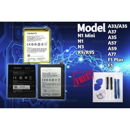 Oppo A33 A35 A37 A3S A57 A59 A77 F1 Plus R9 R9S F5  N1 Mini N1 N3 Battery Bateri