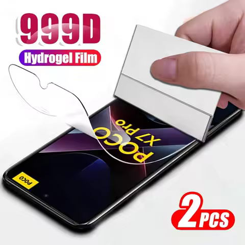 2Pcs 999D Soft Hydrogel Film For Xiaomi Poco X7 X8 Pro Max 5G Case Curved Screen Protector Poko Litt