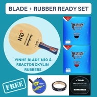Table Tennis Wood Blade Set Up Yinhe N10s Reactor CKYLIN Rubber Raket Getah Ping Pong Tenis Meja FL