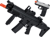 Evike Airsoft - FN Herstal Licensed Scar-L AEG Airsoft and FNS-9 Airsoft Pistol Starter Kit by Cyber