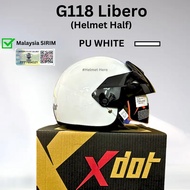 X-DOT HELMET G118 LIBERO HALF HELMET HALF STENG 1/2 Half Topi Keledar Separuh 100% ORIGINAL| KEITH S