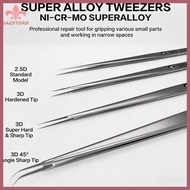 BST Long Time Nonrust Steel 3D Tweezers Resistant to Rusts Hard Tip Tweezers for Dependable Electron