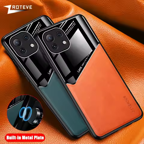 For Mi11 Lite Case ZROTEVE PU Leather Car Magnetic Hard PC Cover For Xiaomi Mi 11 T 11T Pro Xiomi Mi