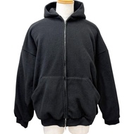 สินค้าใหม่ไม่ผ่านการใช้งาน□BALENCIAGA บาเลนเซียก้า 24AW 768694 OUTERWEAR ZIP UP HOODIE เสื้อฮู้ดผ้าฟ