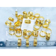 Family Gold Cincin Belah Rotan Line Pasir