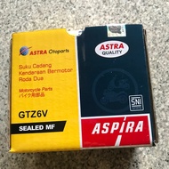 Accu ASPIRA Vario 125 Vario 150 LED Vario 125 LED GTZ6V 12V 5Ah ASTRA OTOPARTSaki kering