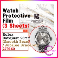 Protective Sticker for Rolex Datejust 28mm (Jubilee Bracelet) 279160 (3 sheets) / Scratch & Contamin