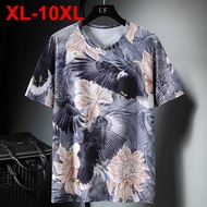 ASFLY 10XL 9XL Plus Size T-shirts Summer Fashion Animal Graphic Short Sleeve Tshirts Tee Tops Man Bi