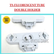 T8 Fluorescent Double Tube Holder / T8 Fluorescent Tube Holder Twin / Double Holder