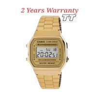 [2YEARS WARRANTY] Casio A168WG-9W Original Youth Unisex Watch / Women Watches Digital Sports Watches