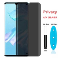 ♥Ready Stock【Anti-voyeur】UV Liquid Full Glue Anti Spy Peeping Privacy Screen Protector For Huawei P30 P40 Mate 20 Nova 7 Honor 30 Pro Plus Tempered Glass