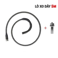 C50 Dây Thông Cống Lò Xo 5mGắn Máy Khoan Có Tay Quay Thủ Công Dài 2.5m5m CINDY