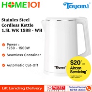 Toyomi Stainless Steel Cordless Kettle 1.5L WK 1588