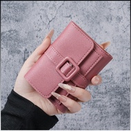 Women's Wallet Solid Color Short Card Bag Women's Coin Purse Wallet Purse