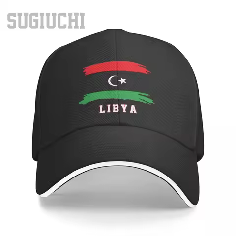 Unisex Sandwich Libya Flag Libyans Country Baseball Cap Men Women Hip Hop Caps Snapback Golf Hat Fis