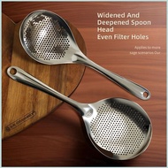 HS 304 Stainless Steel Slotted Spoon Kitchen Strainer for Noodles Dumplings Oil Drain HS