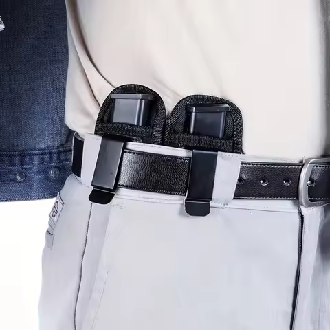 1Pc Nylon Magazine Pouch Holster Pistol 9mm Concealed Carry Mag Case with Clip Handgun Mag Pouch for